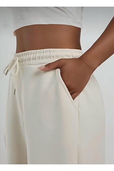 KAPHONE Kadın Modal Geniş Paça Eşofman Altı