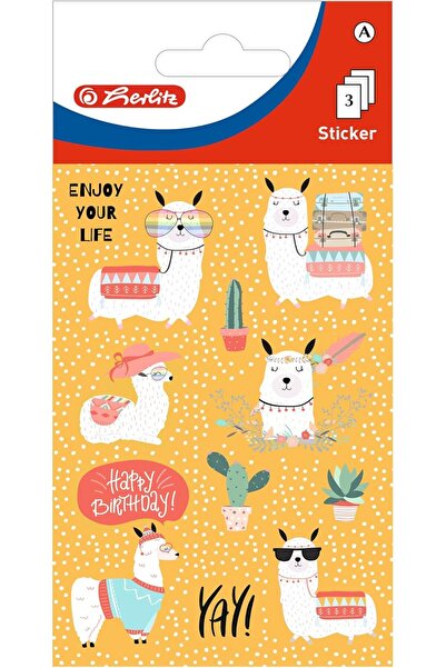 Herlitz 50034697 Autocolante decorative autoadezive, Design: La mulți ani, La...