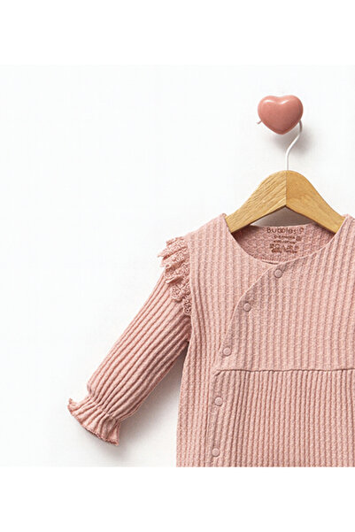 by bubbles 2-Piece Baby Girl Romper with Hat and Lace Detail