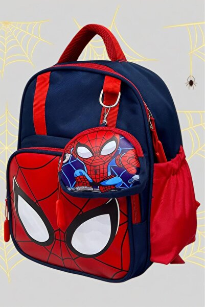 Uniquerrs Boy Child 2-6 Years Old Spider Themed Luxury Printed Kindergarten Nursery Backpack and School Bag
