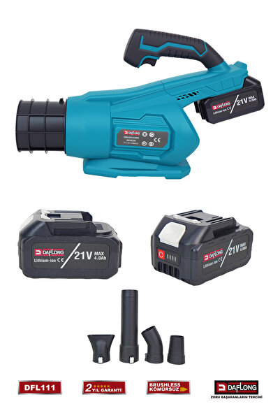 DAFLONG PROFESYONEL KÖMÜRSÜZ MOTOR 35000RPM ŞARJLI HAVA ÜFLEME DFL-111