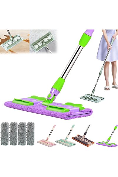 Primeaks Mandallı Mop Seti – 360° Döner Başlıklı Zemin Temizleme Paspası + 1 ...