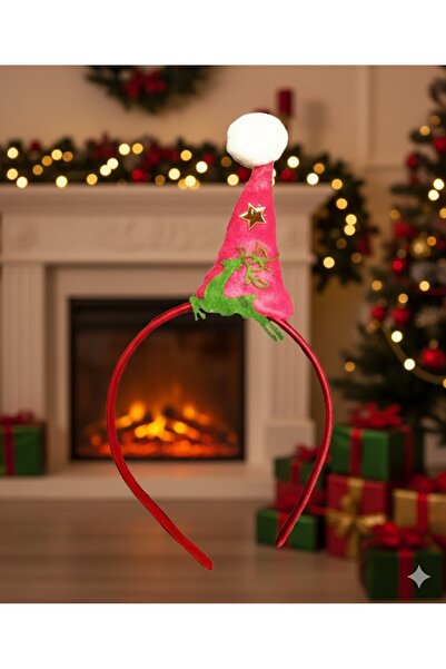 DÜVENCİ TİCARET KIRMIZI YILBAŞI NOEL ŞAPKALI TAÇ