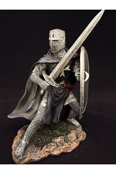 Veronese Design Kılıçlı Şövalye Heykel 18 cm Bronz Renk Dekoratif Figür