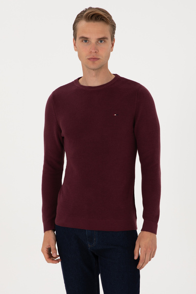 U.S. Polo Assn. Men's Burgundy Basic Sweater 50313667-Vr177