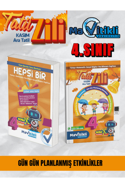 Mavitikli Yayıncılık 4.SINIF KASIM ARA TATİL ZİLİ VE TÜM DERSLER SORU BANKASI