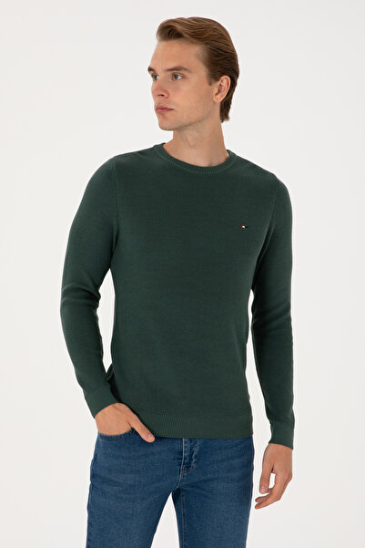 U.S. Polo Assn. Men's Dark Green Basic Sweater 50313667-Vr079