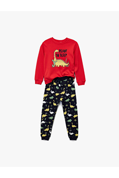 Koton Red Baby Boy Top and Bottom Set 6Wmb10062Tk