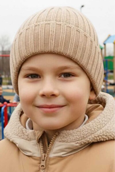 Trenderrs Boy 6-14 Years Old Corded Fabric Beret Children's Beret