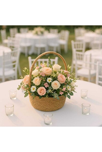 Hediyeninellitonu hasır şekerlik bambu düğün nişan sepeti hasır dnişan sepeti