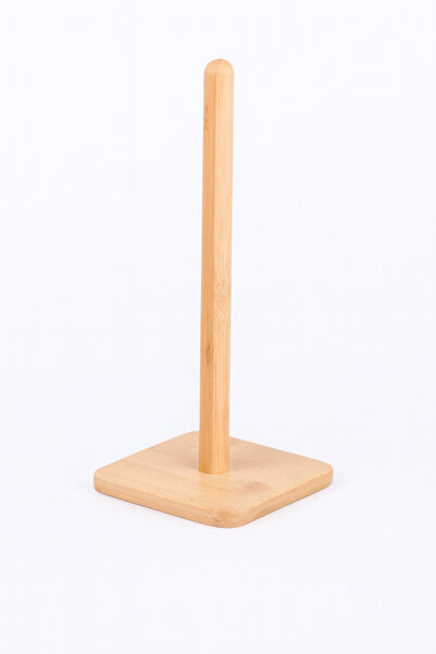 Mode Cool Natural Bamboo Paper Towel Holder – Stylish, Durable Vertical Stand for Kitchen and Bathroom