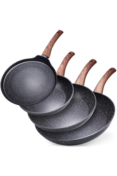 Other Zestaw patelni granitowy 20 / 24 / 28 cm + Patelnia do naleśników 24 cm...