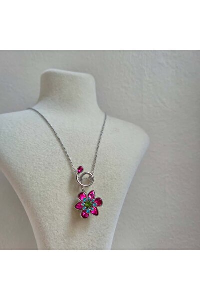 Haze Non Tarnish Steel Ldyllia Pink Crystal Flower Vip