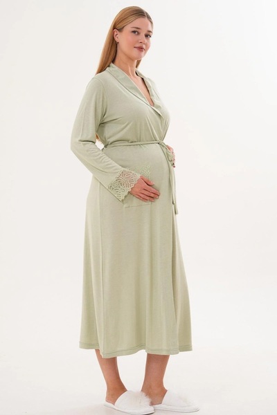 by İGP Women's Long Sleeve Tie Front Robe