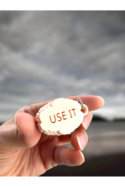 3D Dükkanı سلسلة مفاتيح بتصميم الدماغ - استخدمها - ارتديها كسلسلة مفاتيح