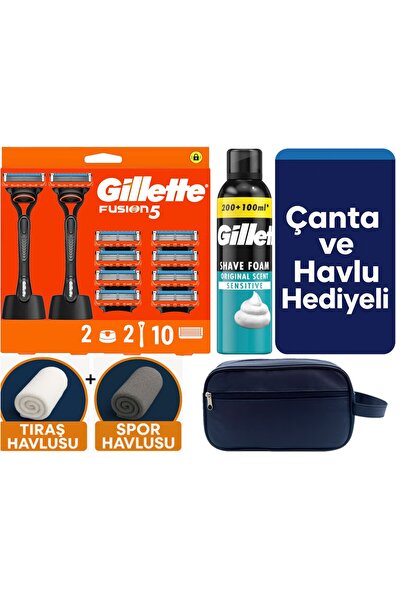 Gillette Μηχανή Fusion 2 + 10 Ανταλλακτικές λεπίδες ξυρίσματος + 2 Βάσεις + 3...