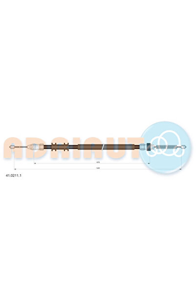Adriauto Cablu Frana De Parcare Spate Stanga Nissan Kubistar Caroserie Renaul...
