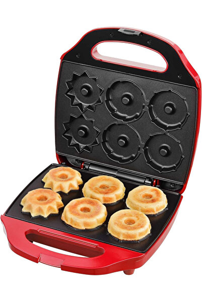 KALORİK TKG CKM 1007 RD Mini Cake Maker – 3 Molds, 900W, Non-stick, LED, Cool-Touch, Red