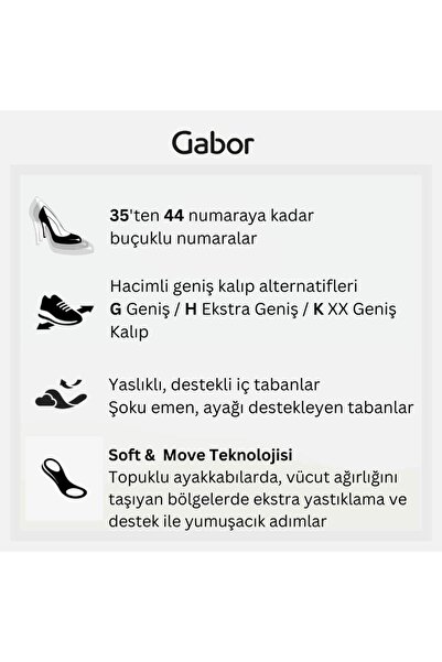 GABOR Geniş (G) Kalıp Soft & Move Kadın Topuklu Ayakkabı 72.152