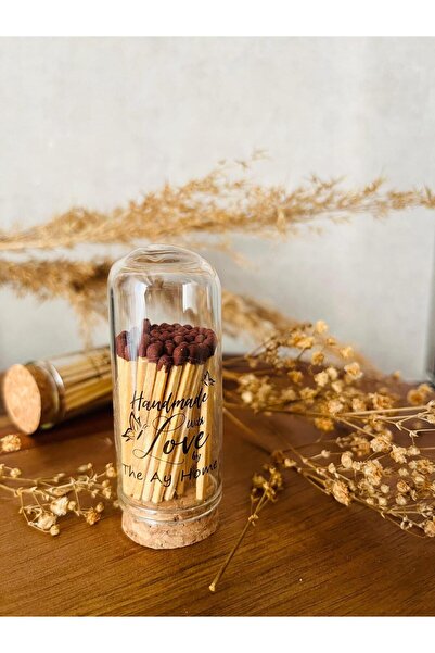 Matchstick HANDMADE Series with Mushroom Lid in Glass Flask (SIZE of the flask 7.5X3CM)
