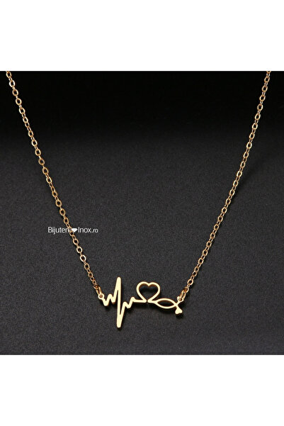 KEVSA Jewelry Colier din oțel inoxidabil „Linia vieții” – LPD574