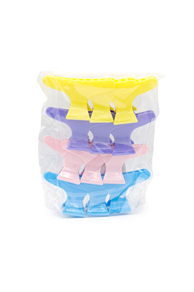 global fashion Clemă-clește pentru coafură, set, 12 buc, colorat