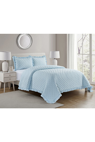 Kunzita Home Suha bedspread - double - light blue