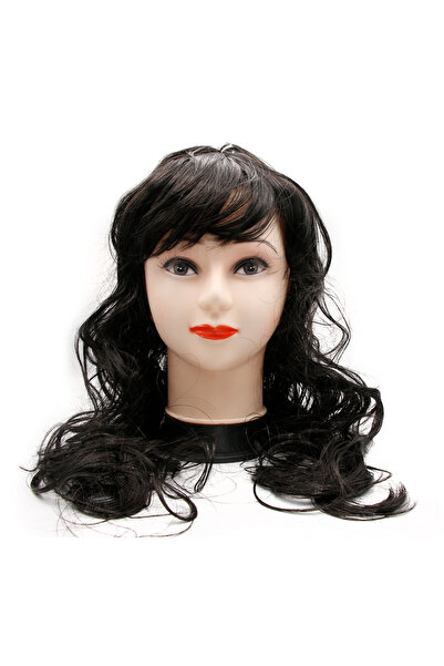 global fashion Peruca pentru dama, par lung, culoare neagra