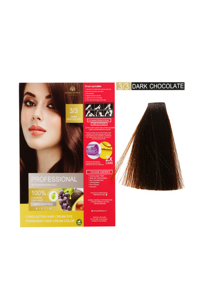 global fashion Vopsea de păr Italiană, Ciocolată închisă 3/3