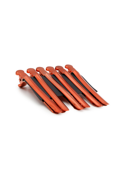 global fashion Set 12 buc. cleme pentru par, Metal, Rosii