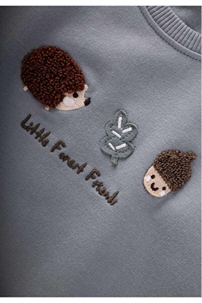 Cigit Sweatshirt Set 1-5 Years Mint Green