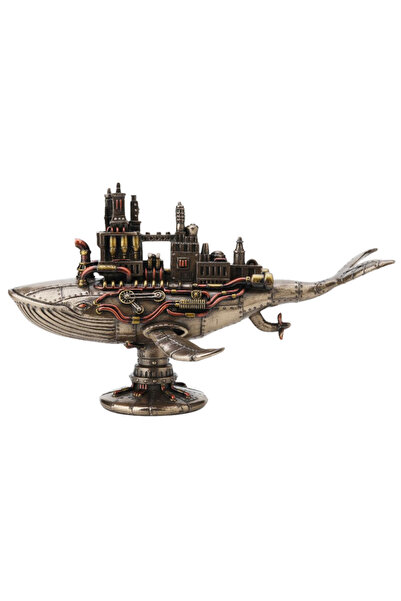Veronese Design Galaktik Balina Heykel 28,5 cm Steampunk Dekoratif Obje