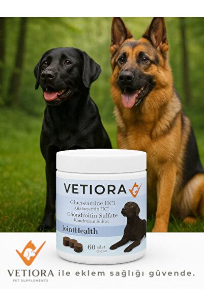 VETIORA Köpek Kas ve Eklem Güçlendirici Glukozamin, Kondroitin, MSM, Hyaluronik, Ödül Formunda 150 gr