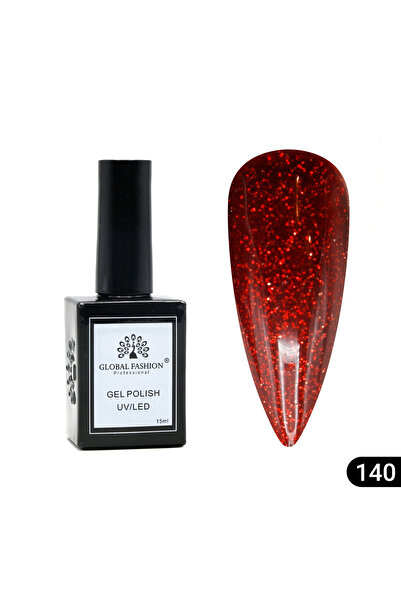 global fashion Oja semipermanentă Global Fashion, Gel polish Elite Glow 15 ml, 140