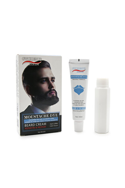 global fashion Vopsea pentru barbă pentru bărbați, Dark Coffee