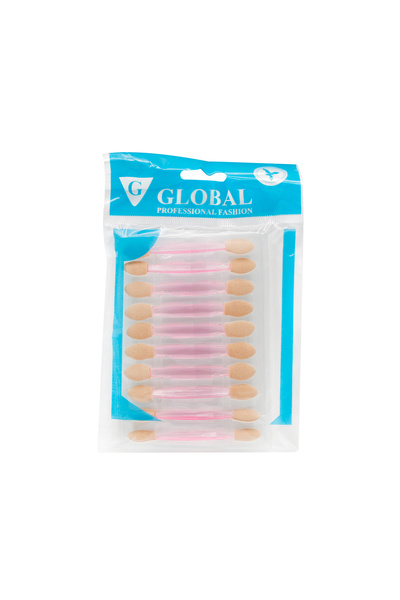 global fashion Set 10 aplicatoare fard de pleoape, Global Fashion, culoare roz