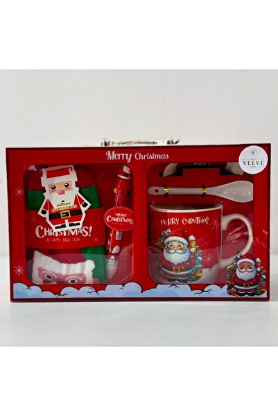 velve Christmas package, ceramic set and mug with saucer, in a briefcase box, Model III, 29x17x89 cm