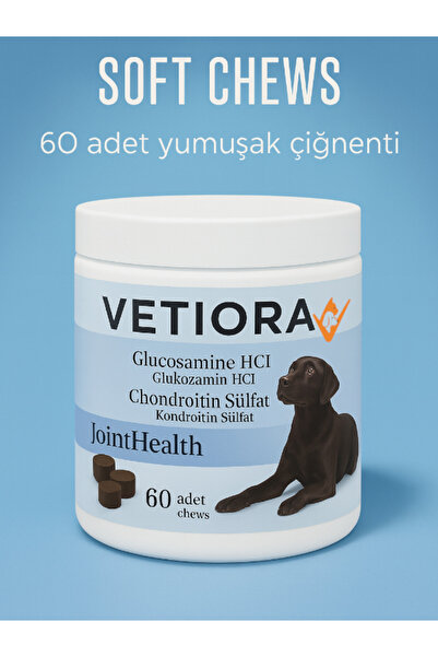 VETIORA Köpek Kas ve Eklem Güçlendirici Glukozamin, Kondroitin, MSM, Hyaluronik, Ödül Formunda 150 gr