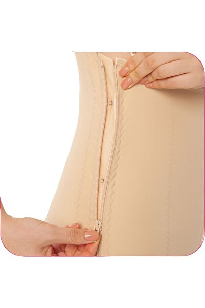 VEYA مشد طبي نسائي كامل مقاس M مشد كامل بتحكم سحاب لبعد عمليات شفط الدهون لتح...