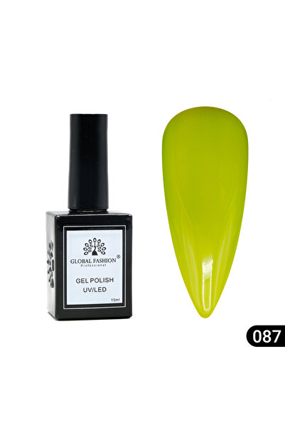 global fashion Oja semipermanentă Global Fashion, Gel polish Elite Glow 15 ml, 87
