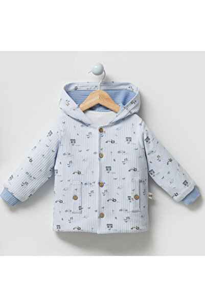 by bubbles Çiftçi Desen Erkek Bebek 3'lü Takım