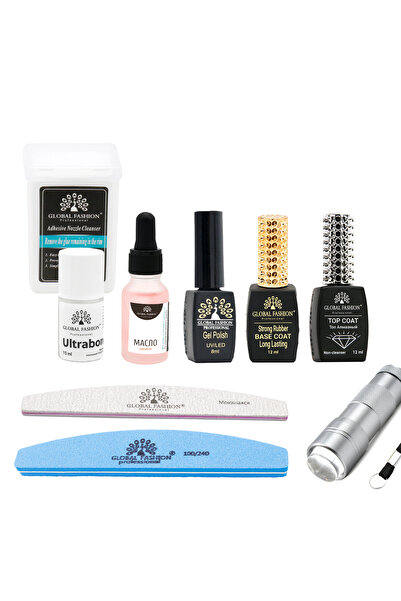 global fashion Kit pentru unghii „La pauza de masă”, Global Fashion, 9 produse
