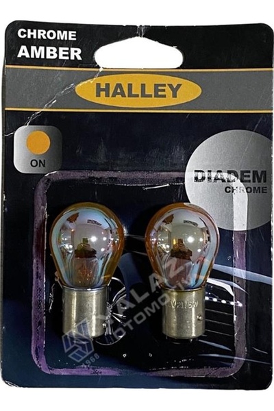 gözparoto HALLEY 12V 1016 AMPUL 21/5W AMBER DİADEM TURUNCU (ŞAŞI TIRNAK) (2 A...