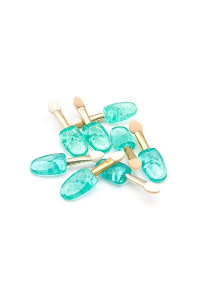 global fashion Set 8 aplicatoare pentru fard de pleoape, Global Fashion, culoare verde