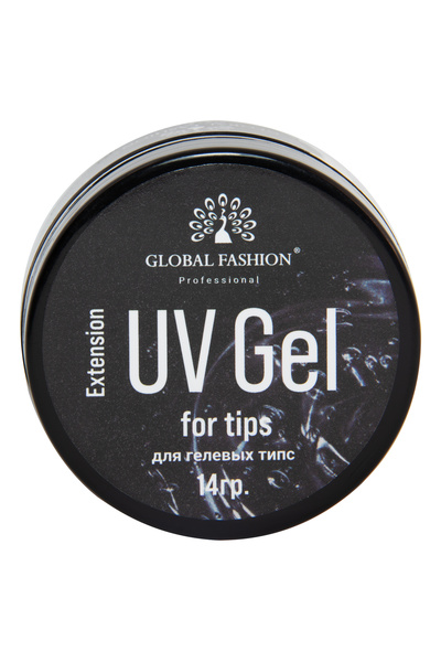 global fashion Gel UV pentru tipsuri dizolvabile, Global Fashion, Transparent, 14 g