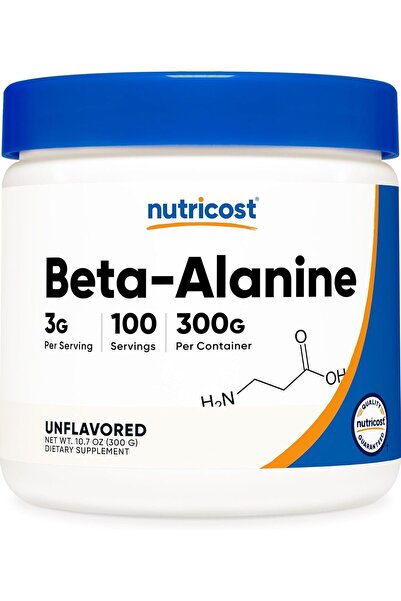 Nutricost Beta Alanine Powder 300 Grams (10.7oz) - 3 Grams Per Serving
