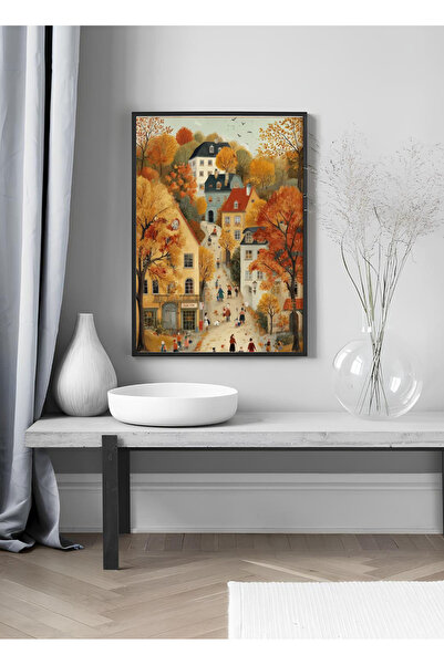 ARTCASTLE Tablou unic cu ramă din lemn Cozy Fall