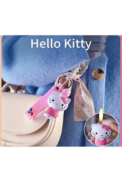 H.D ÇAKİBİÇAK DÜNYASİ Hello Kıtty Çakmak Anahtarlıklı Gazlı Çakmak