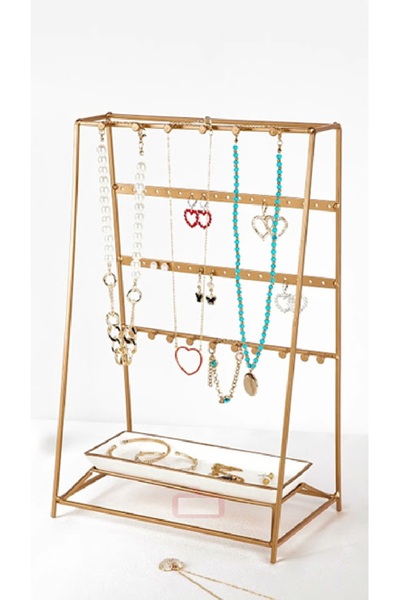 Naturalove Підставка для ювелірних виробів, тримач для ювелірних виробів, сережок, сережок, браслетів, намиста, органайзер для шафки для ювелірних виробів