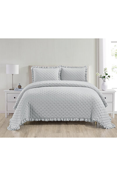 Kunzita Home Suha bedspread - double - light gray